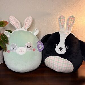 Cute Bunny and Dog Plush Set